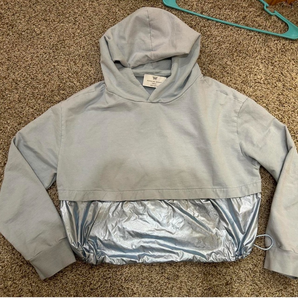 Heroine Sport Gray and Silver Hoodie - Picture 3 of 4